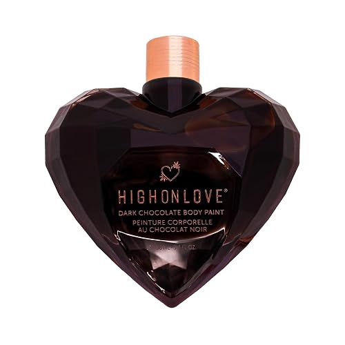 High On Love Dark Chocolate Body Paint - Vegan, All Natural Body & Face Paint Made with Real Cocoa and Hemp Seed Oil - Ingestible, Easy to Clean