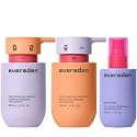 Evereden Kids Hair Trio Set: Hair Shampoo, Conditioner and Detangling Spray for Kids Ages 3+, Plant Protein Peptides & Argan Oil, Vegan, Free from