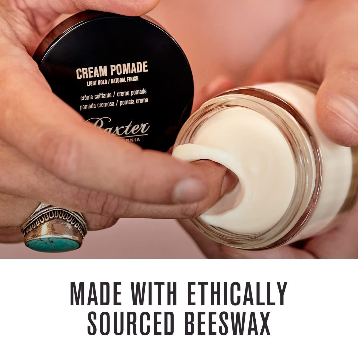 Baxter of California Cream Pomade for Men and Women, Natural Finish, Light Hold, Barbershop Quality, Smooths Classic Looks, Perfect for Texturizing