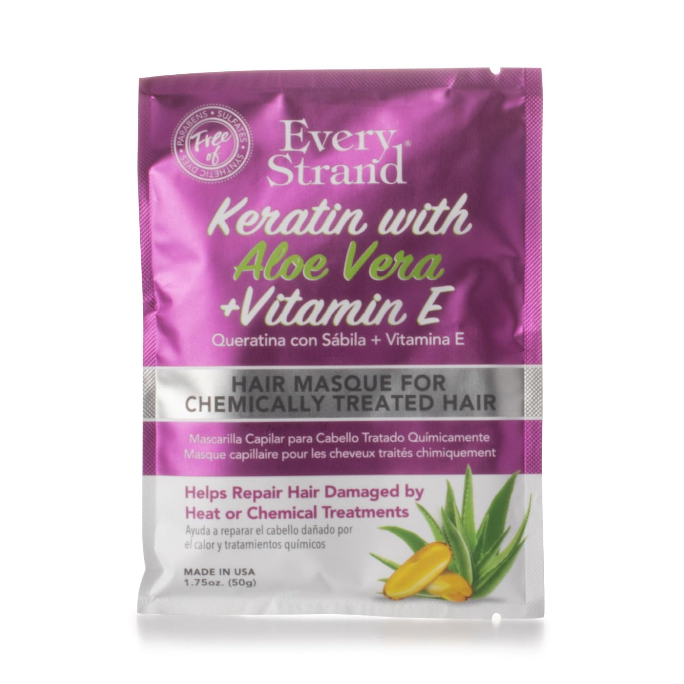 Every Strand Keratin Hair Masque 1.75oz, 1.75 Oz