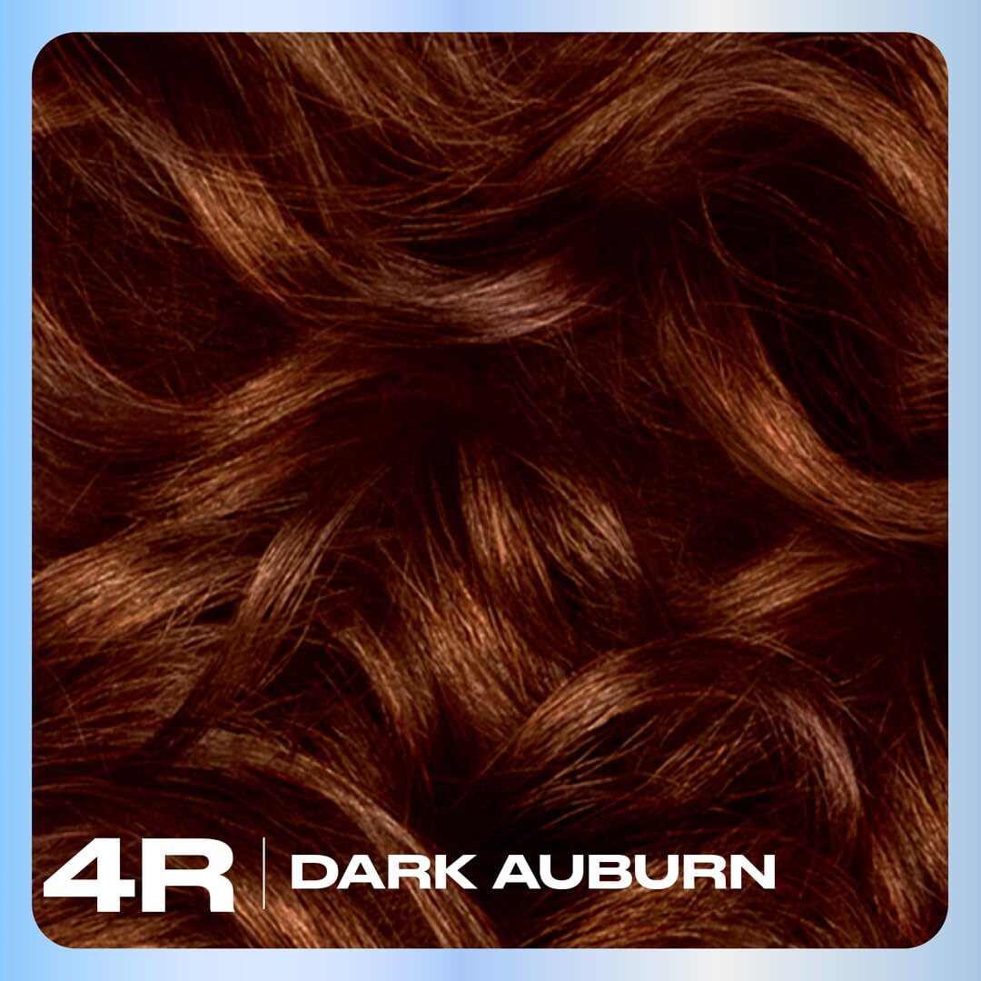 Clairol Nice'n Easy Permanent Hair Dye, 4R Dark Auburn | 100% Gray Coverage | Long?Lasting, Natural?Looking Color & Shine | Pack of 3