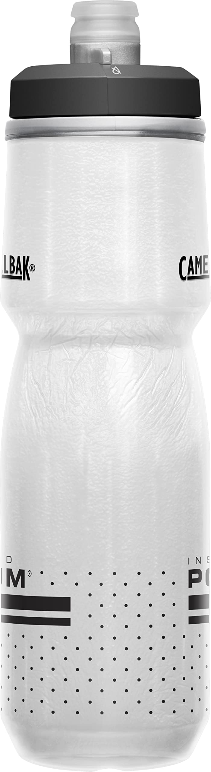 CamelBak Podium Chill Bike Insulated Squeeze Water Bottle White/Black, 24oz