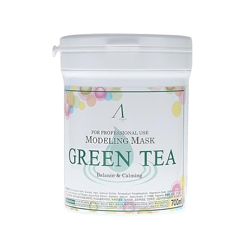 700ml Modeling Mask Powder Pack Green Tea for Soothing and Anti Oxidation by anskin