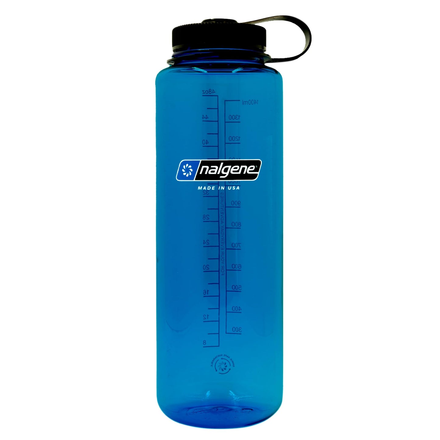 Nalgene Sustain Tritan BPA-Free Water Bottle Made with Material Derived from 50% Plastic Waste (using ISCC certified mass balance), 48 OZ, Wide