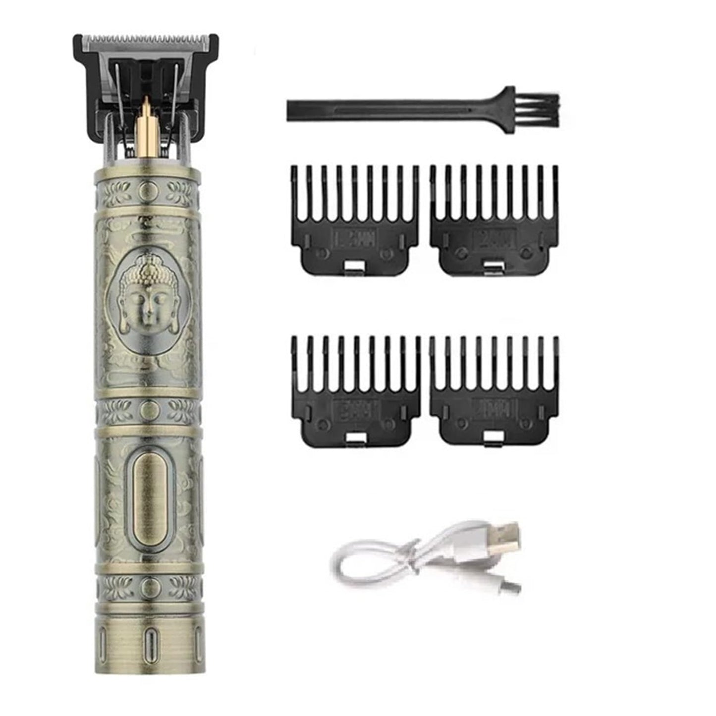 Razors Professional Hair Trimmer Rechargeable Hair Cutting Machine for Men LCD Vintage Hair Beard Trimmer Electric Clippers Barber(Buddha) Beauty and Personal Care EWKYLSEM