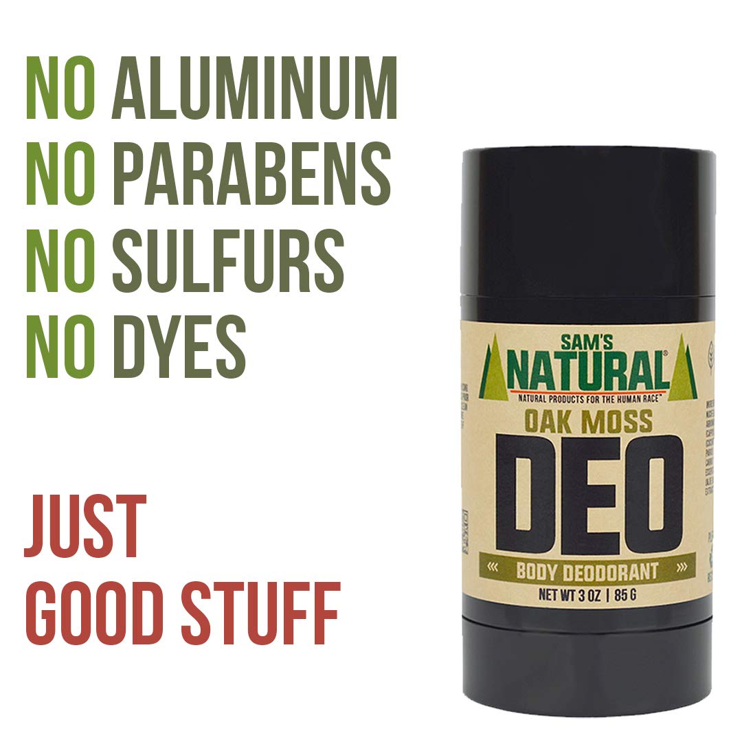Sam’s Natural Deodorant - Oak Moss - Aluminum Free DEO - No phthalates, parabens, sulfates, or dyes - Made in New Hampshire - For Men, Women, Unisex Beauty and Personal Care Sam's Natural