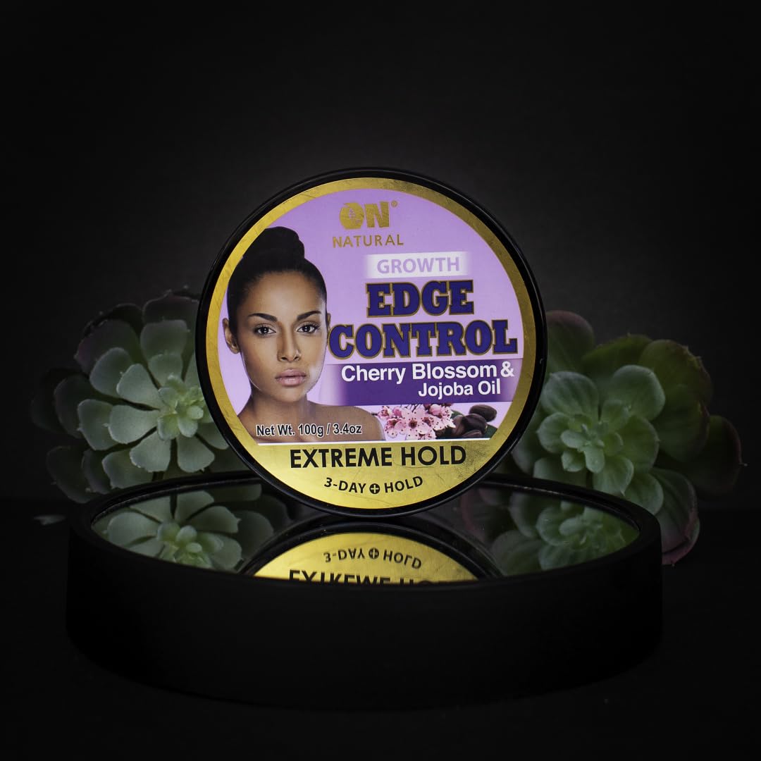 On Natural Edge Control Extreme Hold-Cherry Blossom and Jojoba Oil 3.4oz