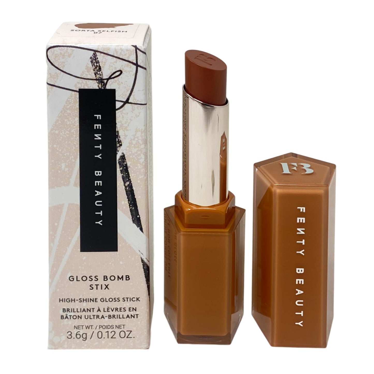 FENTY BEAUTY Gloss Bomb Stix High-Shine Gloss Stick - 07 Sorta Selfi$h (honey brown) - 3.6 g / 0.12oz
