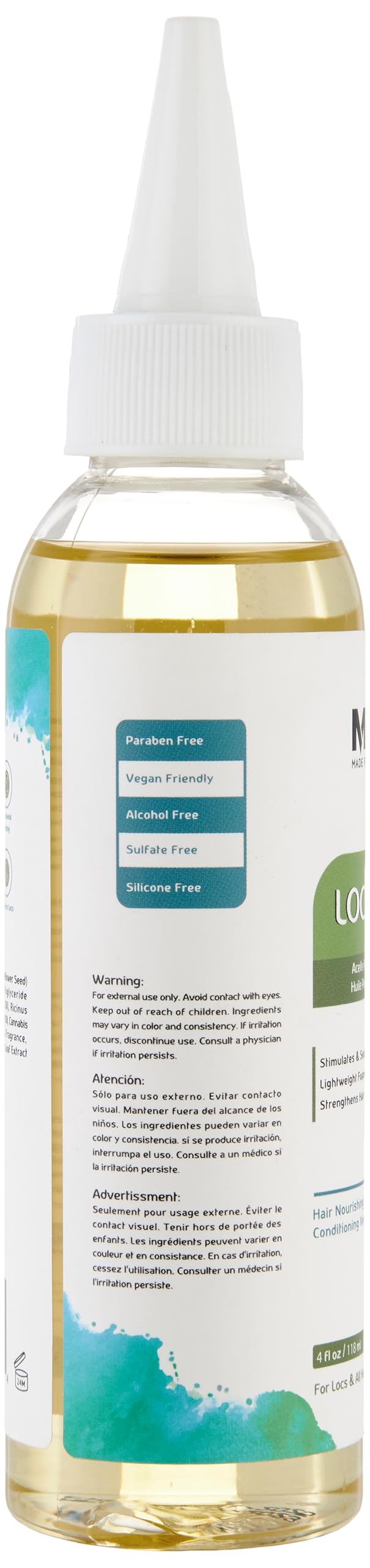 Locs Vegan Conditioning Hair Oil | Foaming Locs Oil | 4 oz