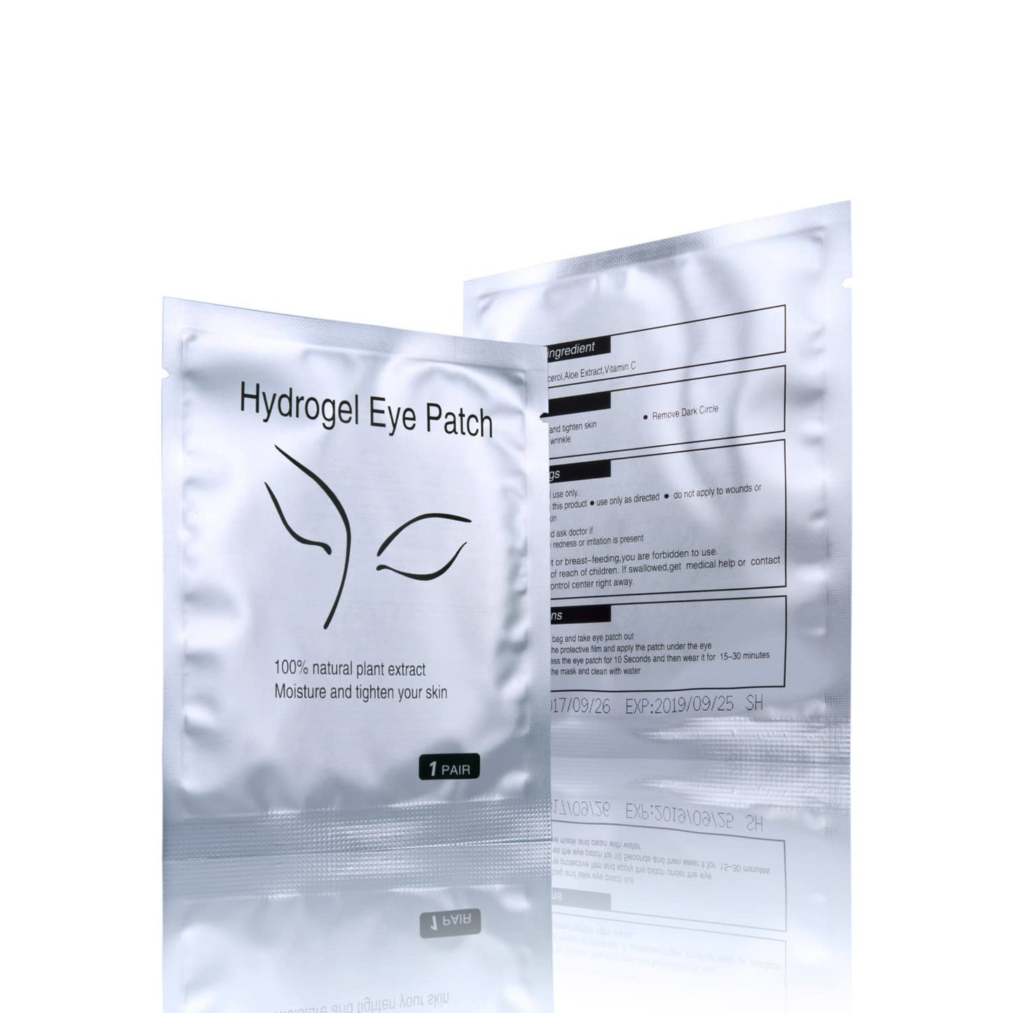 100 Pairs Set,Under Eye Pads,Comfy and Cool Under Eye Patches Gel Pad for Eyelash Extensions Eye Mask Beauty Tool