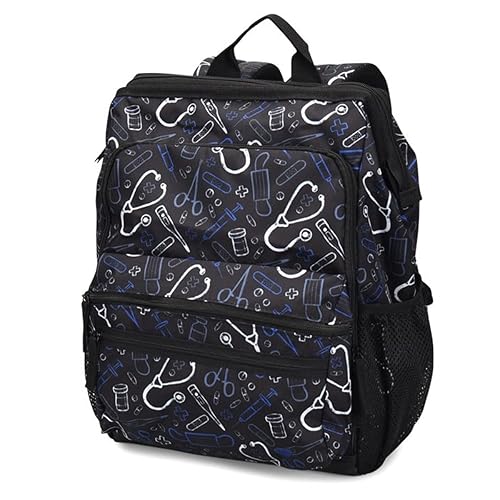 Nurse Mates Ultimate Backpack | Heavy Duty Zippers | Multiple Storage Compartments| Laptop Interior Compartment