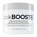Style Factor Lock BOOSTER Twist & Grip Braid Gel (10.1 Oz.) with Coconut Oil - Strong Hold, Flake-Free, Frizz-Free Hair Braiding Gel for Defined
