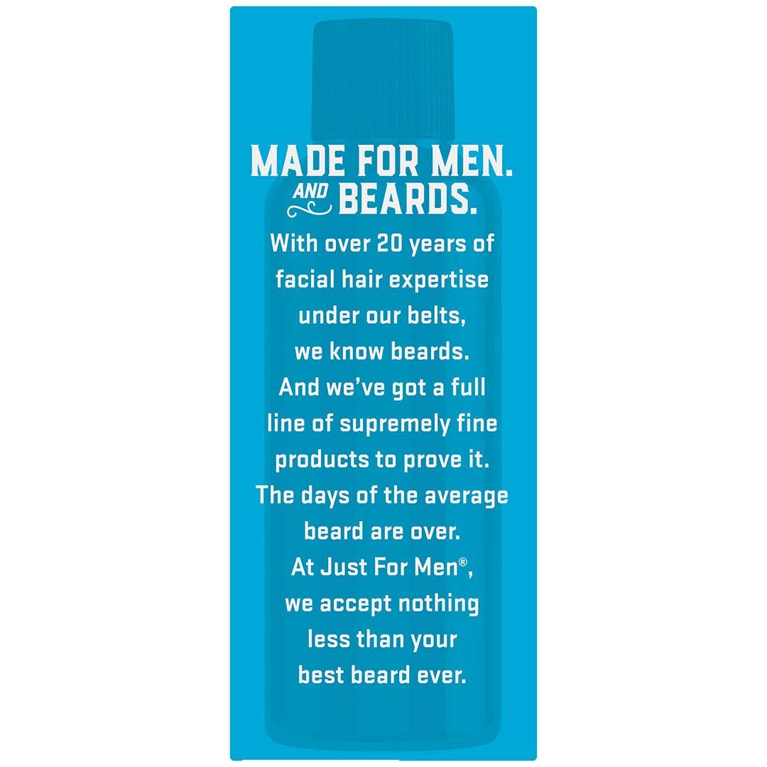 Just For Men The Best Beard Oil Ever, Supports Growth, Made with Vitamin E, Eucalyptus, Rosemary, and Jojoba Oil, Smoothes and Softens without