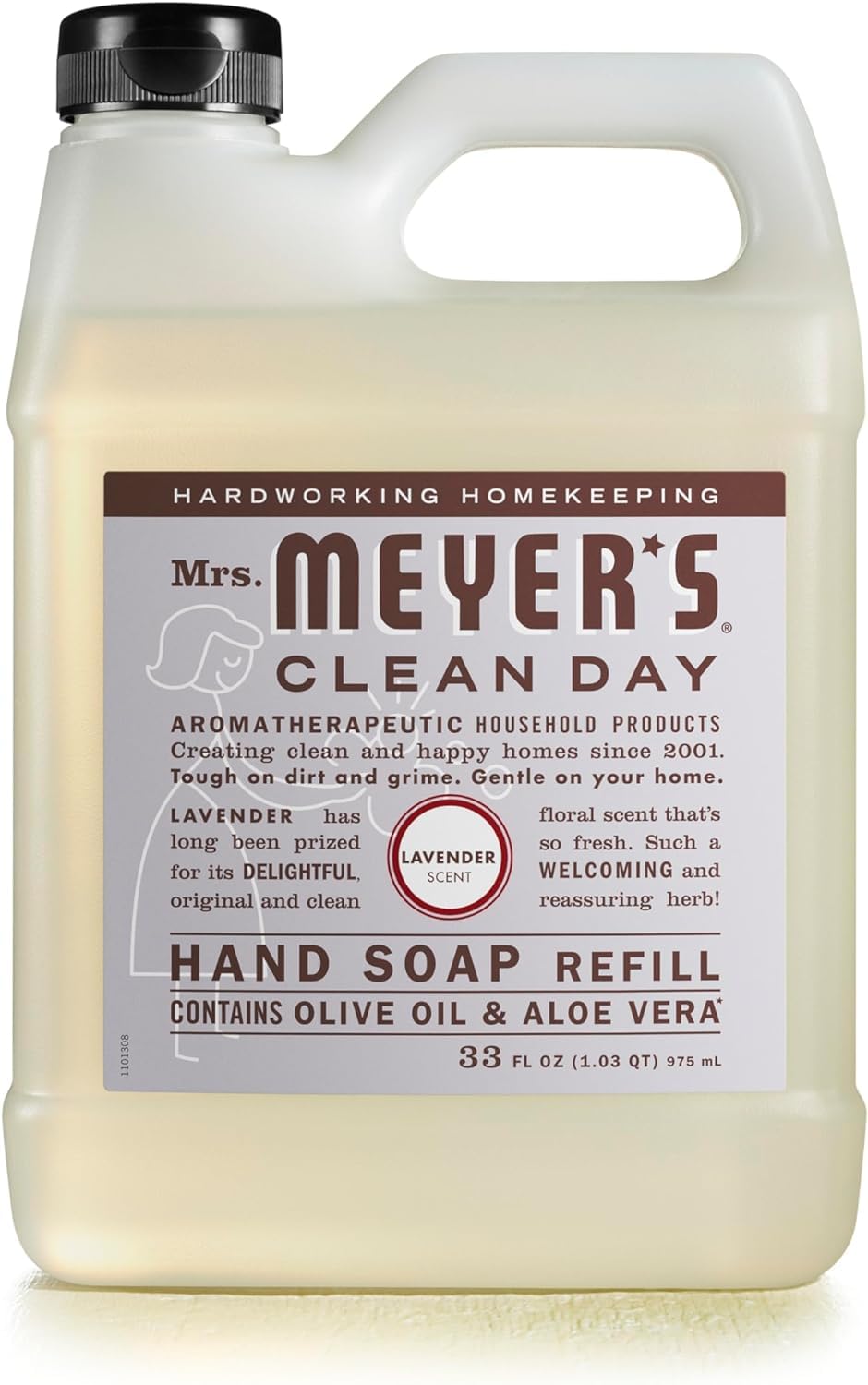 Mrs. Meyer's Clean Day Hand Soap Refill Lavender, 33 oz. (Pack of 3)