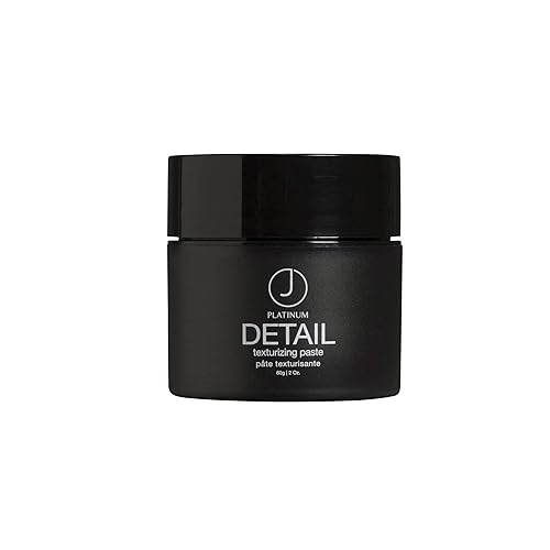 J Beverly Hills Platinum Detail Texturizing Paste with Beeswax for Semi Gloss Finish, 2 Oz