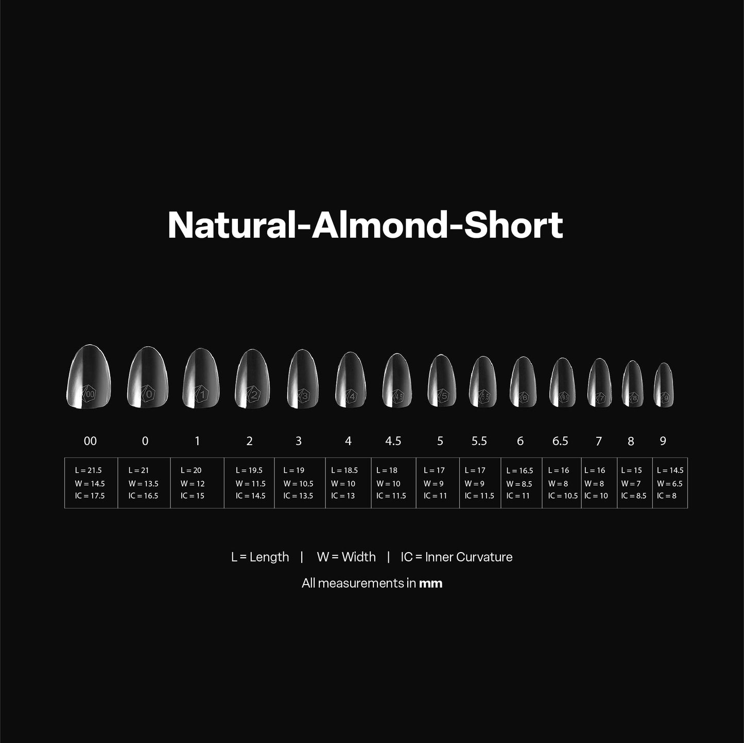 Aprés Gel-X® Almond Box of Nail Tips | 280 Gel-X Tips, Soft Tips, 14 Sizes 00-9 | Half-sizes Included (Natural Almond Short, 280 Count) Beauty & Personal Care APRÉS