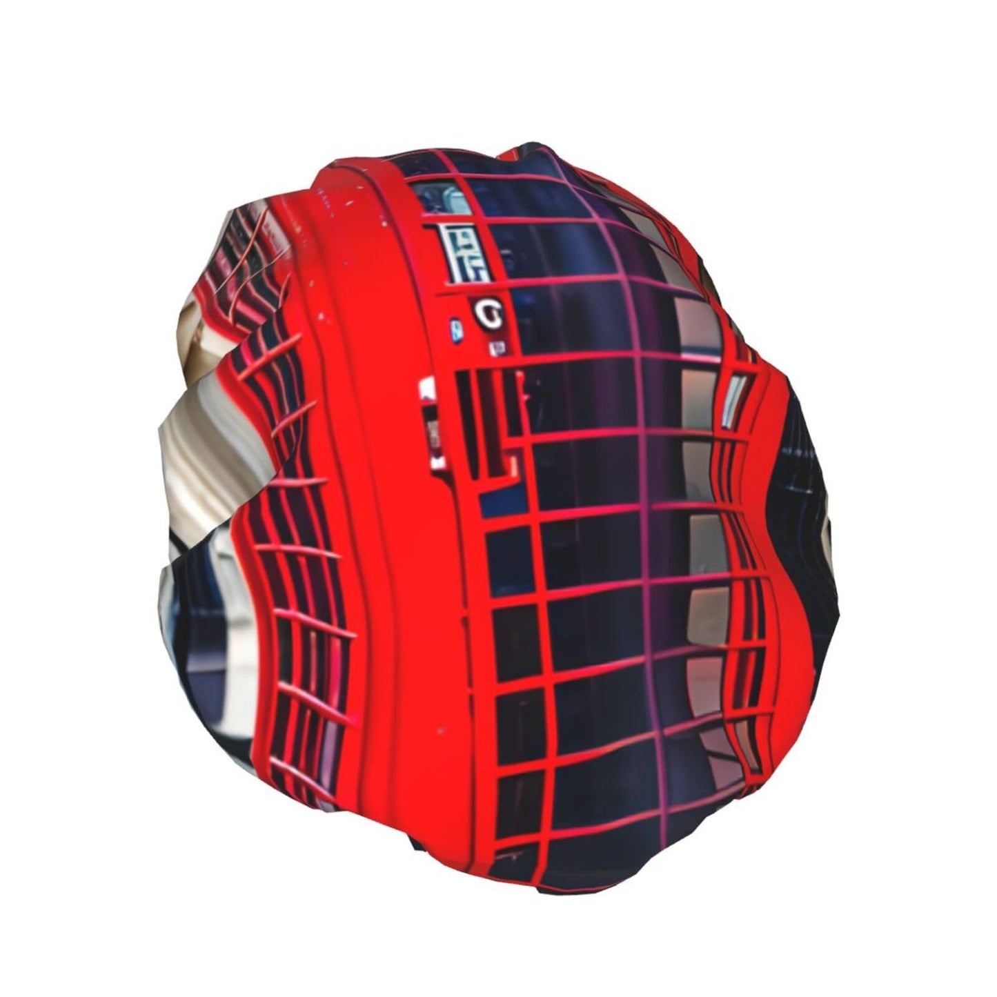 Large Shower Cap for Women & Men - Telephone Booth Print Bath Hair Cap, Salon Accessory, Elastic Strap, Double Layer Beauty and Personal Care BaerK