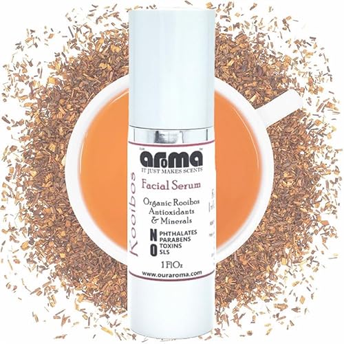Our Aroma Rooibos Tea Infused Facial Serum for Sensitive and Aging Skin - 1 FlOz
