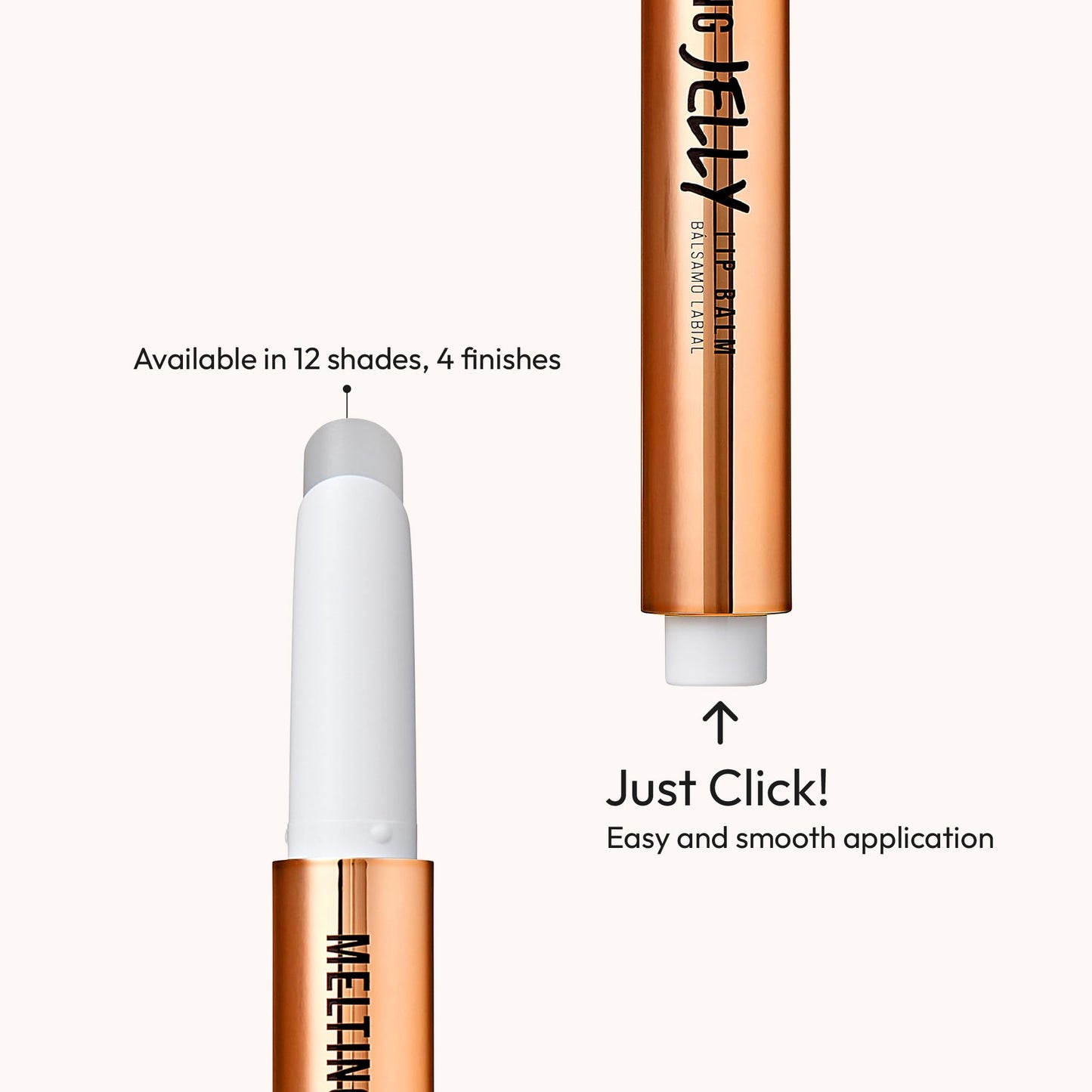 KISS NEW YORK Professional Melting Jelly Lip Balm, High Shine & Moisturizing Lip Stick, Long Lasting, Plumping Effect Look, Non-Sticky & Not Cakey