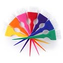 PERFEHAIR Hair Dye Brush Kit Coloring Tint Applicator Brushes Set-7 Rainbow Colors