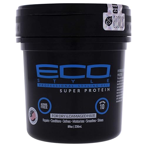 ECOCO Eco Style Gel Regular Super Protein Provides Gravity Defying Hold & Long Lasting Shine, Helps Maintain Healthy Hair, Perfect for Pin Ups & Twist