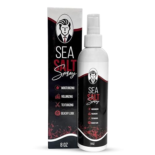 Hair Hustle Natural Sea Salt Spray for Hair - Texturizing & Volumizing Spray for Men and Women - Matte Finish, Beachy Waves, Lightweight Hold - Ocean
