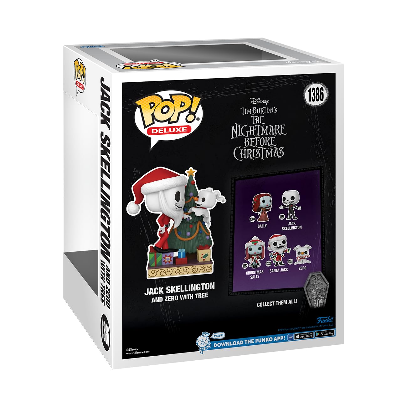 Funko POP! Deluxe: Disney The Nightmare Before Christmas 30th - Jack Skellington & Zero with Tree - Disney: The Nightmare Before Christmas…