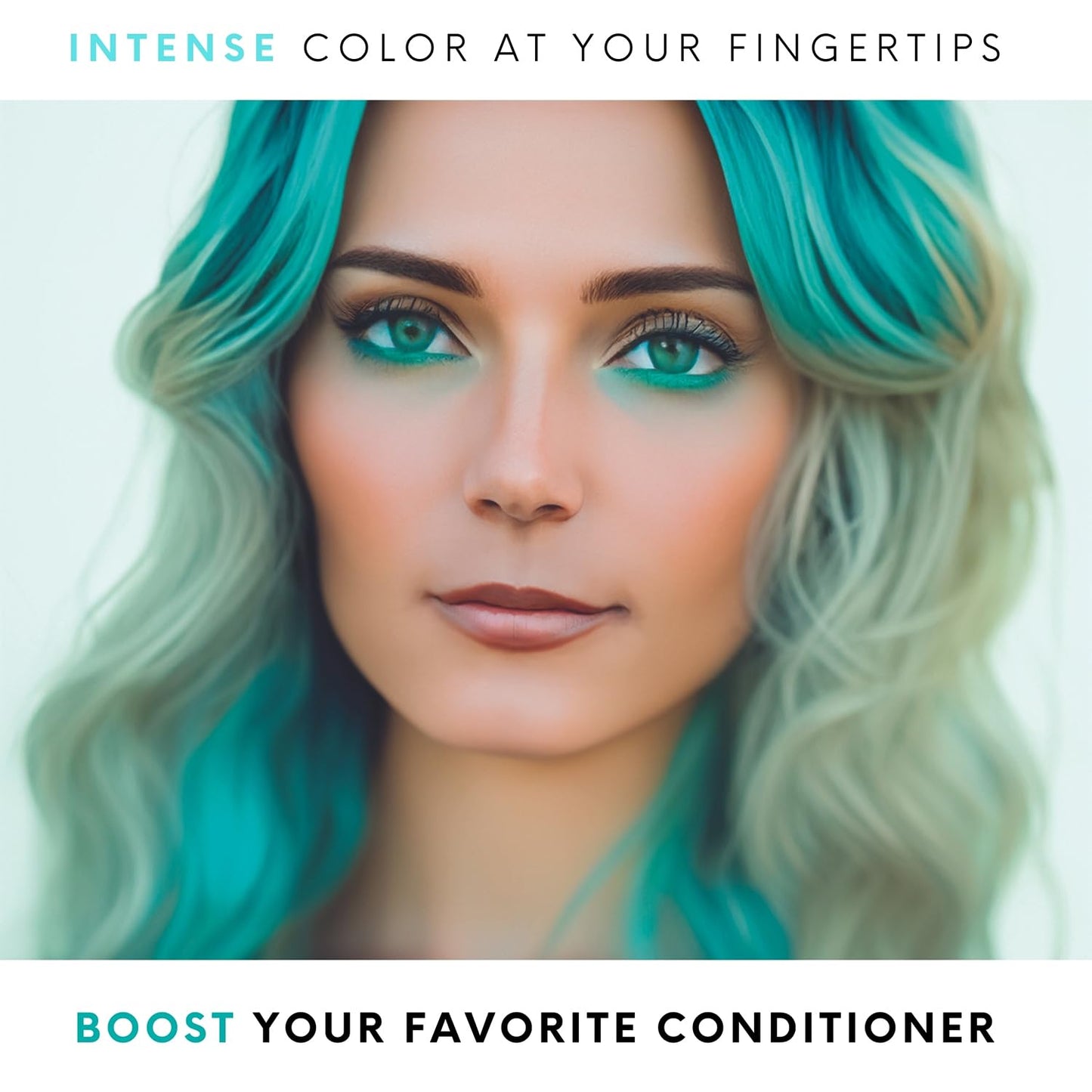 Watercolors Base Drops, Temporary Hair Dye Color Booster, Cruelty-Free, 4 oz - TEAL