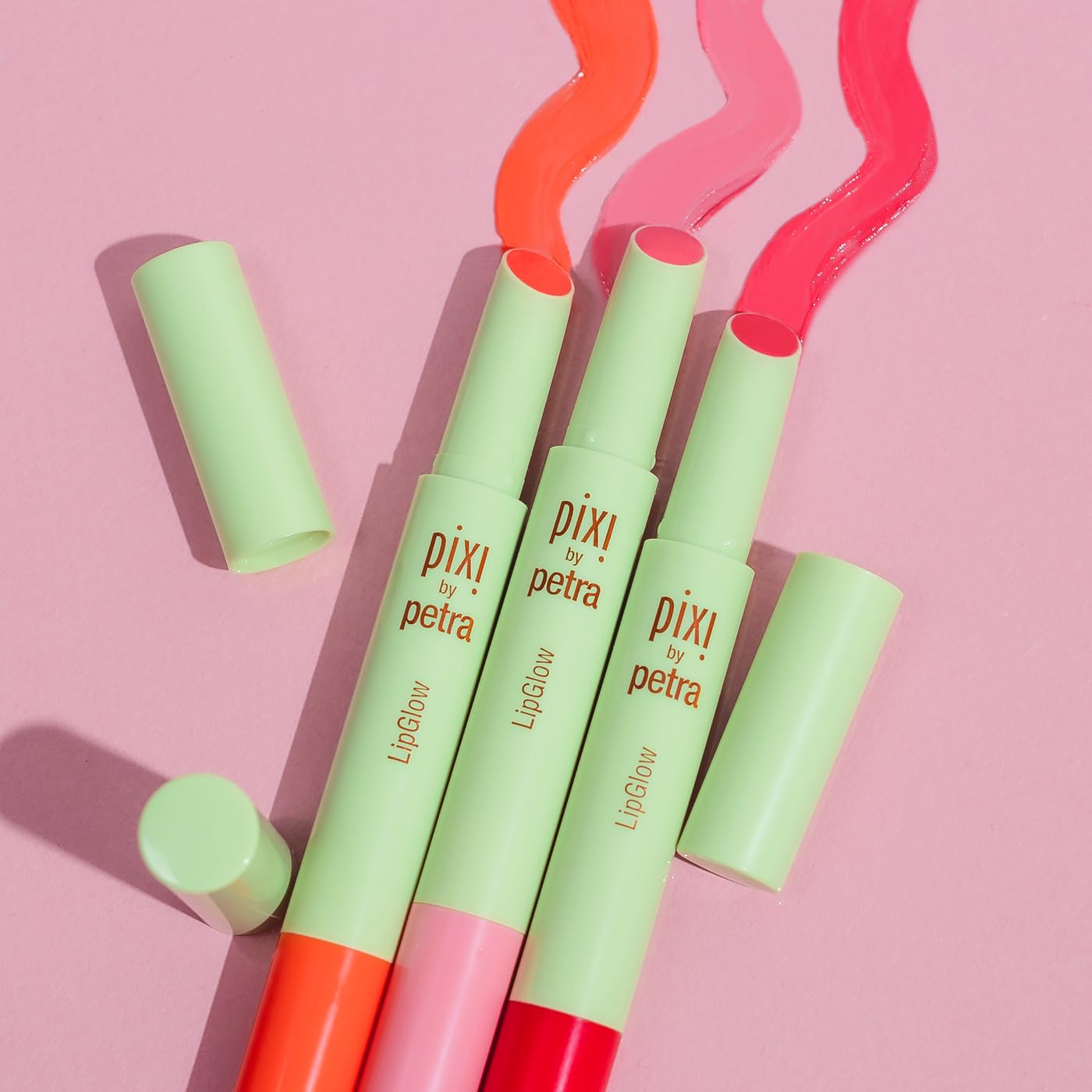 Pixi LipGlow | Sheer, Buildable Colour Lip Balm with Glossy Finish | Hydrating & Nourishing Formula for Everyday Wear | Mirror-Free Application | Ruby