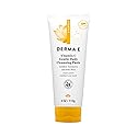 Derma E Vitamin C Gentle Daily Cleansing Paste, 4.0 Oz, Vitamin C Face Mask or Facial Wash with Turmeric, Brightening and Clarifying Facial Mask