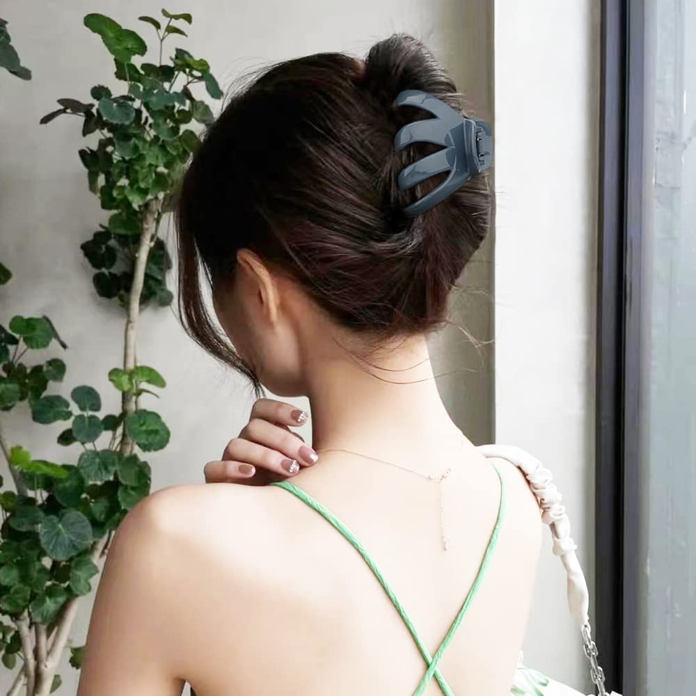 Atoden Claw Clips for Thick Hair 5Pcs, Large Hair Clips for Women, Octopus Hair Clips, Strong Grip Jumbo Jaw Clips, Girls Hair Styling Accessories