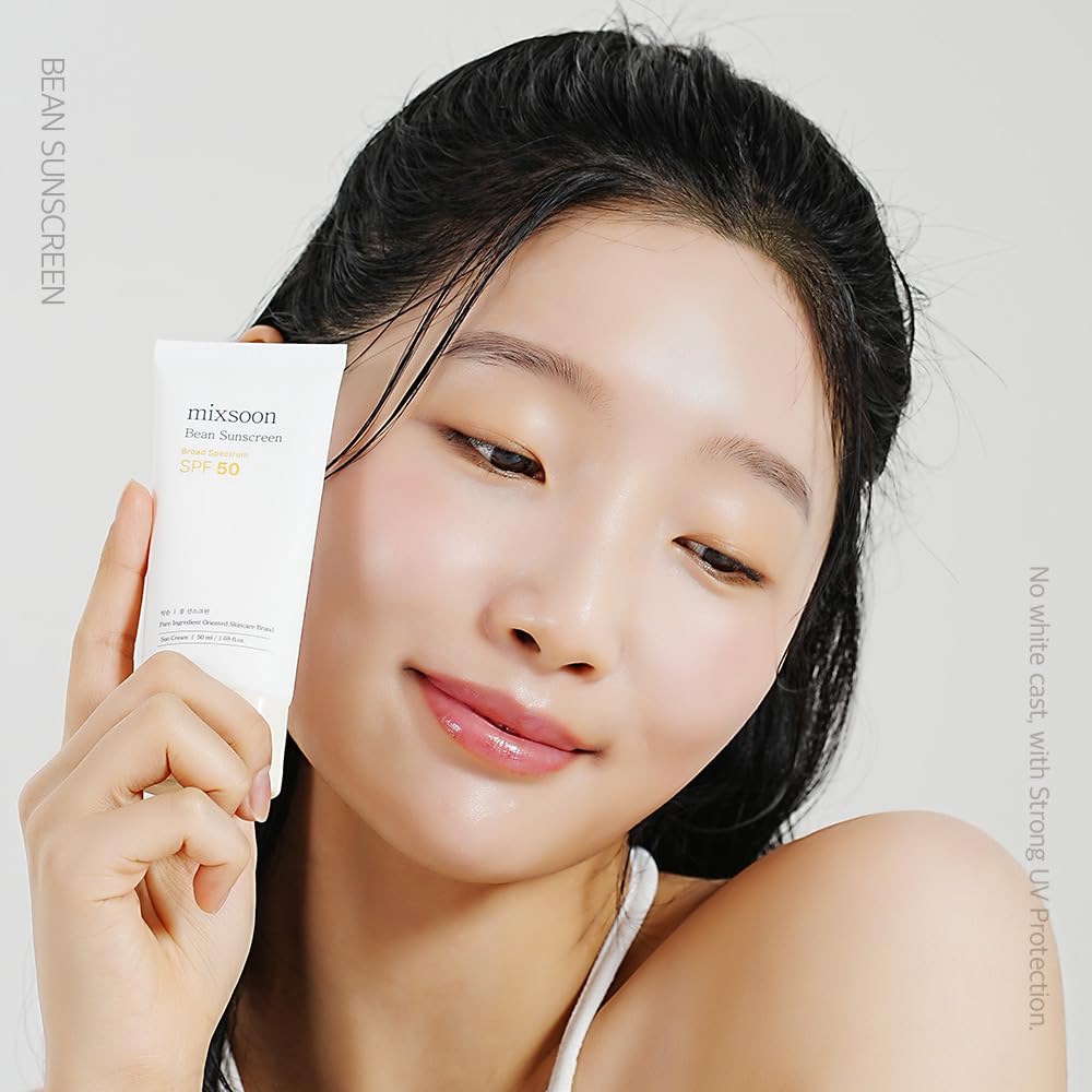mixsoon Bean Sunscreen-Lightweight Airy Texture SPF 50 No Pilling Korean Sunscreen for Face, No White Cast, Non-Sticky Stocking Stuffers 50ml / 1.69 Beauty and Personal Care mixsoon