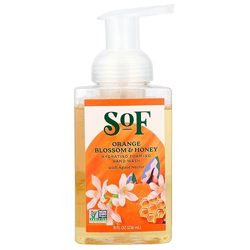 South Of France Foaming Hand Wash With Hydrating Organic Agave Nectar Orange Blossom Honey, 8 Oz