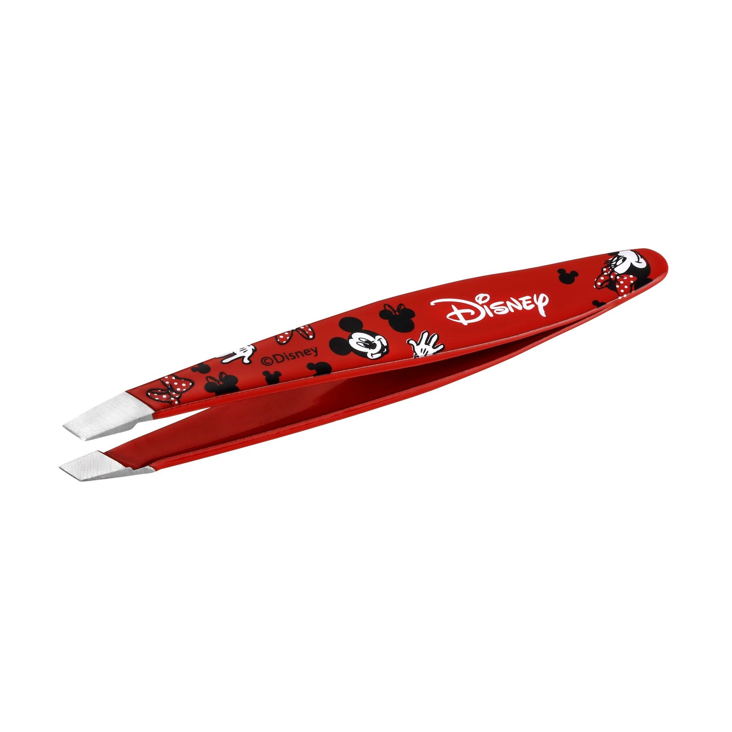 Tweezerman Disney's Mickey Mouse & Minnie Mouse We Got Ears Mini Slant Tweezer - Tweezers for Eyebrows, Travel Tweezers for Eyebrows, Facial Hair