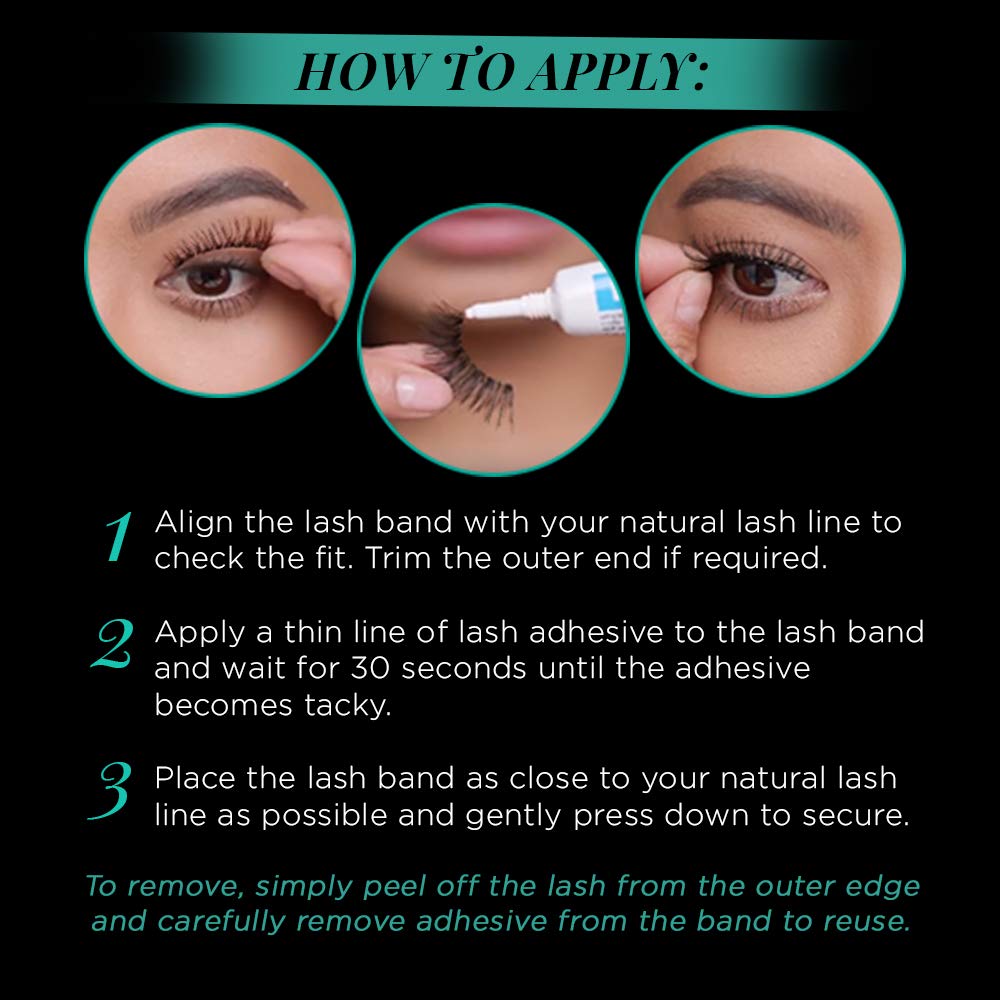 Ardell False Eyelashes Natural Lashes Babies Black - Lightweight, Short Length, Reusable Fake Lashes, 4 Pairs, 1 Pack