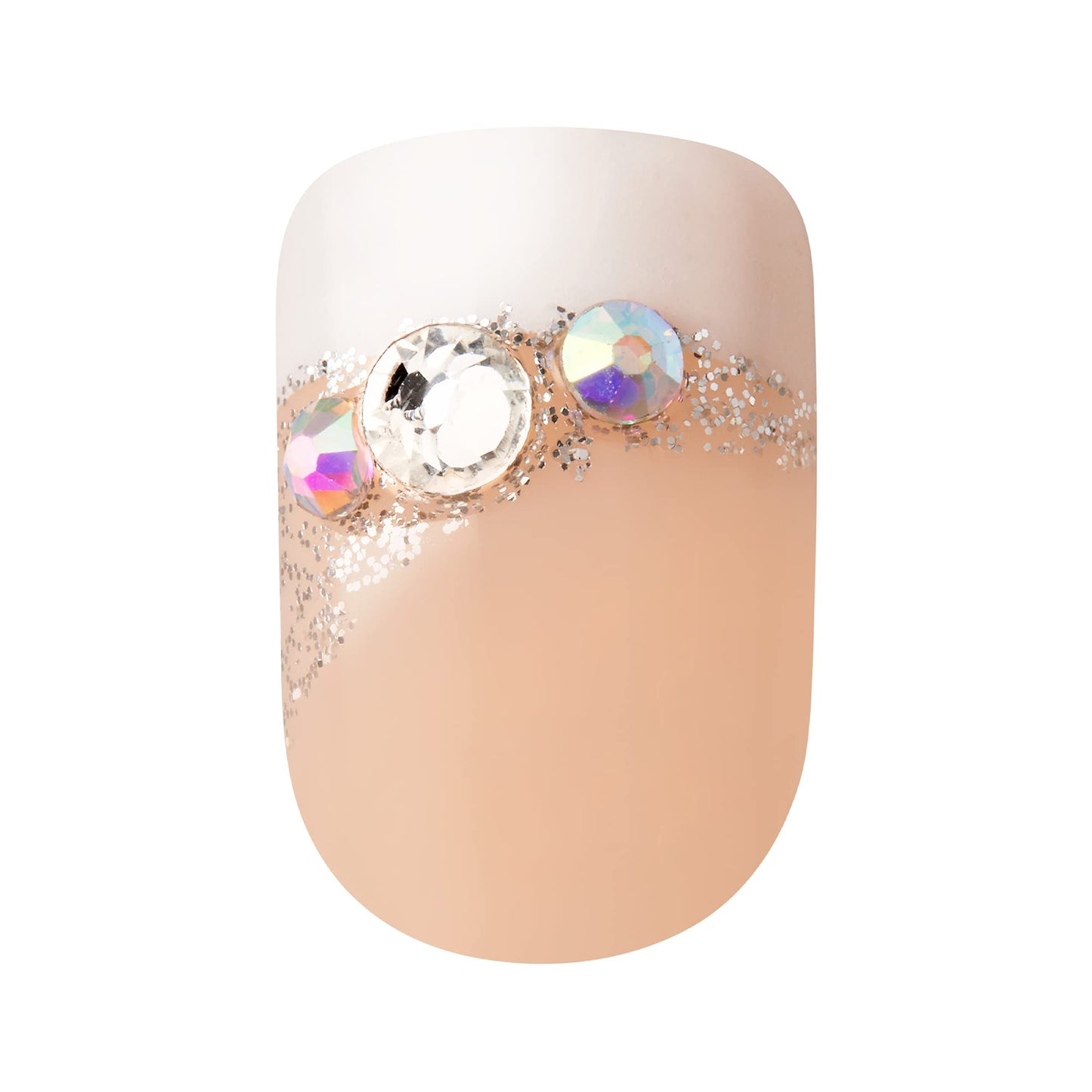 KISS imPRESS Press-On Manicure, Believe, Short Length Square, with PureFit Technology, Includes Prep Pad, Mini File, Cuticle Stick, and 30 Fake Nails Beauty & Personal Care KISS
