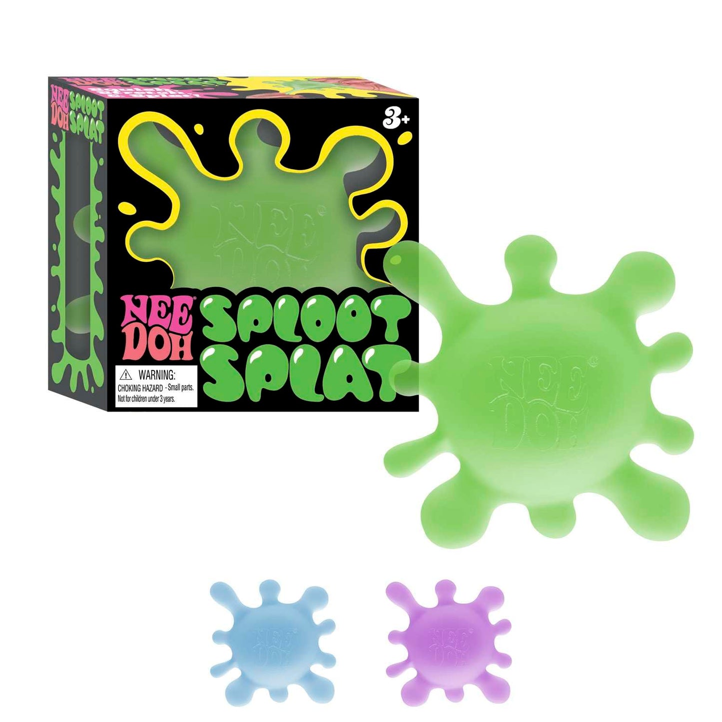 Schylling NeeDoh SplootSplat -The Splat That Sploots - Sensory Toy to Squish, Squeeze, and Pull - Ages 3 and Up - Color May Vary; One Per Pack