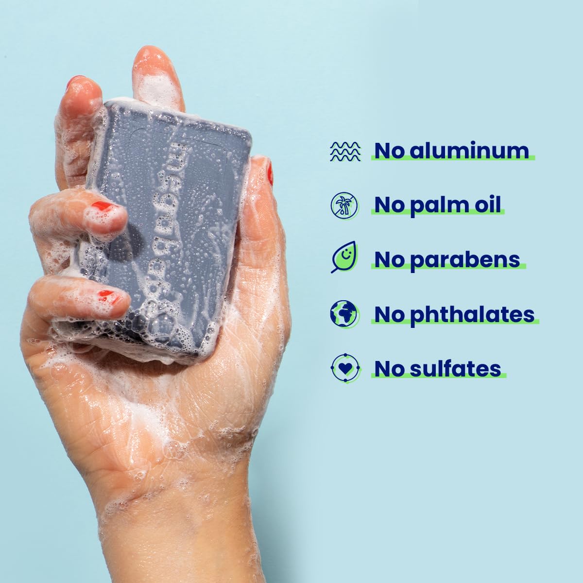 Megababe Underarm Bar Soap - Space Bar | With Detoxifying Charcoal for Odor Control | 4.5 oz - 3 Pack Beauty and Personal Care Megababe