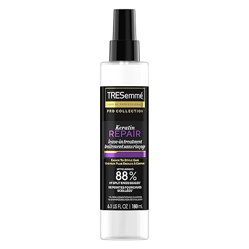 TRESemmé Pro Collection Keratin Repair Leave In Hair Treatment for Strong, Healthy-Looking Hair Care Hair Styling Treatment Spray Visibly Repair Split