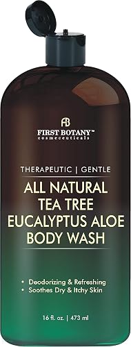 First Botany, ALL Natural Body Wash - Fights Body Odor, Athlete's Foot, Jock Itch, Nail Issues, Dandruff, Acne, Eczema, Shower Gel for Women & Men Beauty & Personal Care First Botany