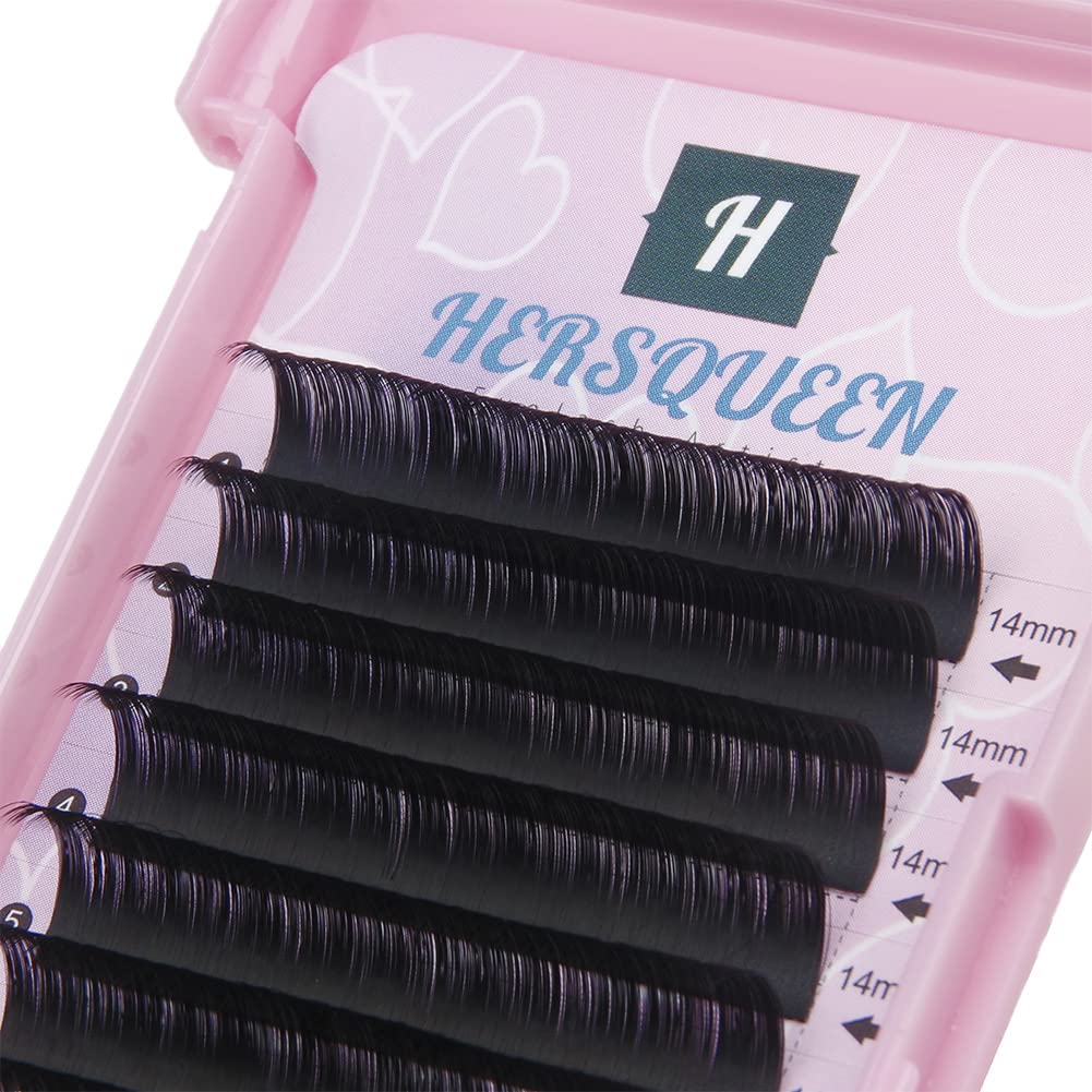 Individual Eyelashes Extensions .07 C Curl D Curl Salon Tray Russian Volume Lash Tray False Eyelashes Korean imported Faux Mink Silk Lash Semi