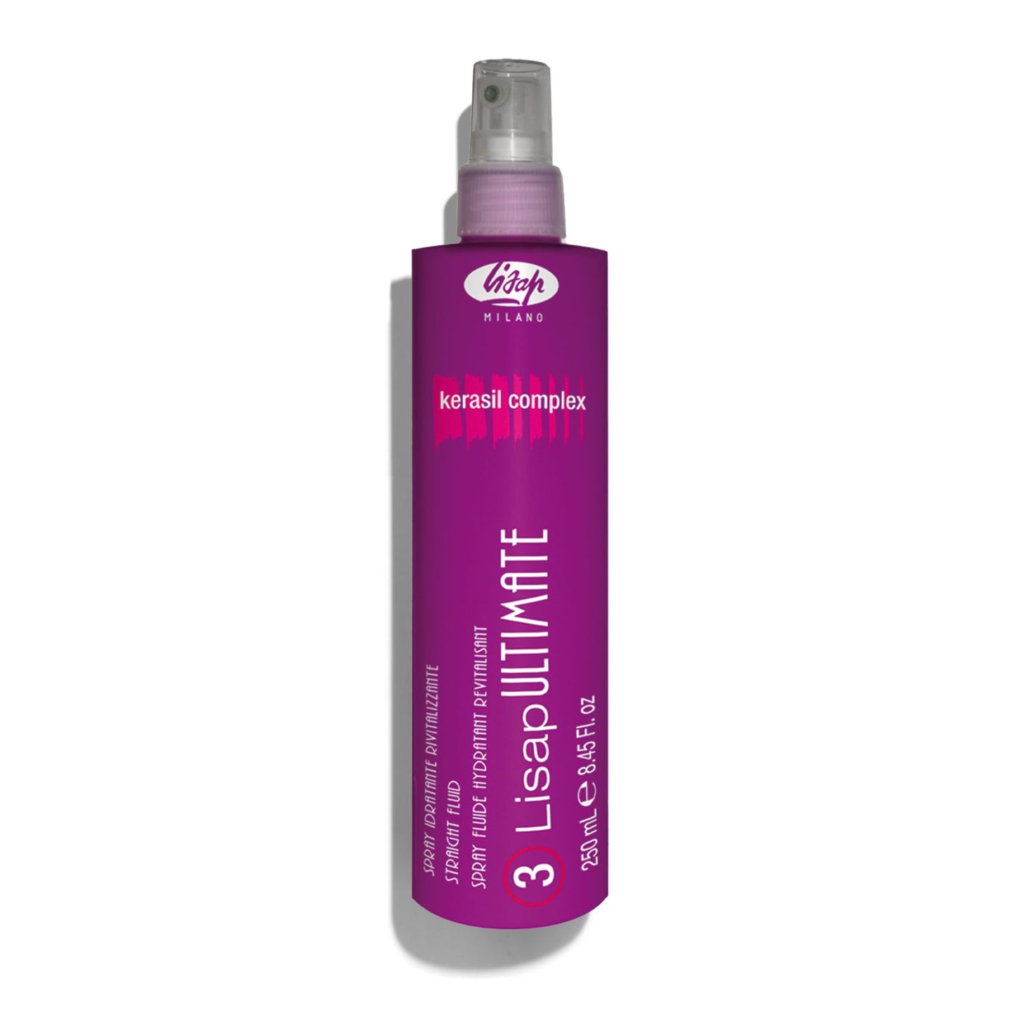 Lisap Heat Protectant for Hair, Ultimate Straight Fluid Hair Spray, Anti Frizz Hair Products, Thermal Protection Hydrating, Strengthening