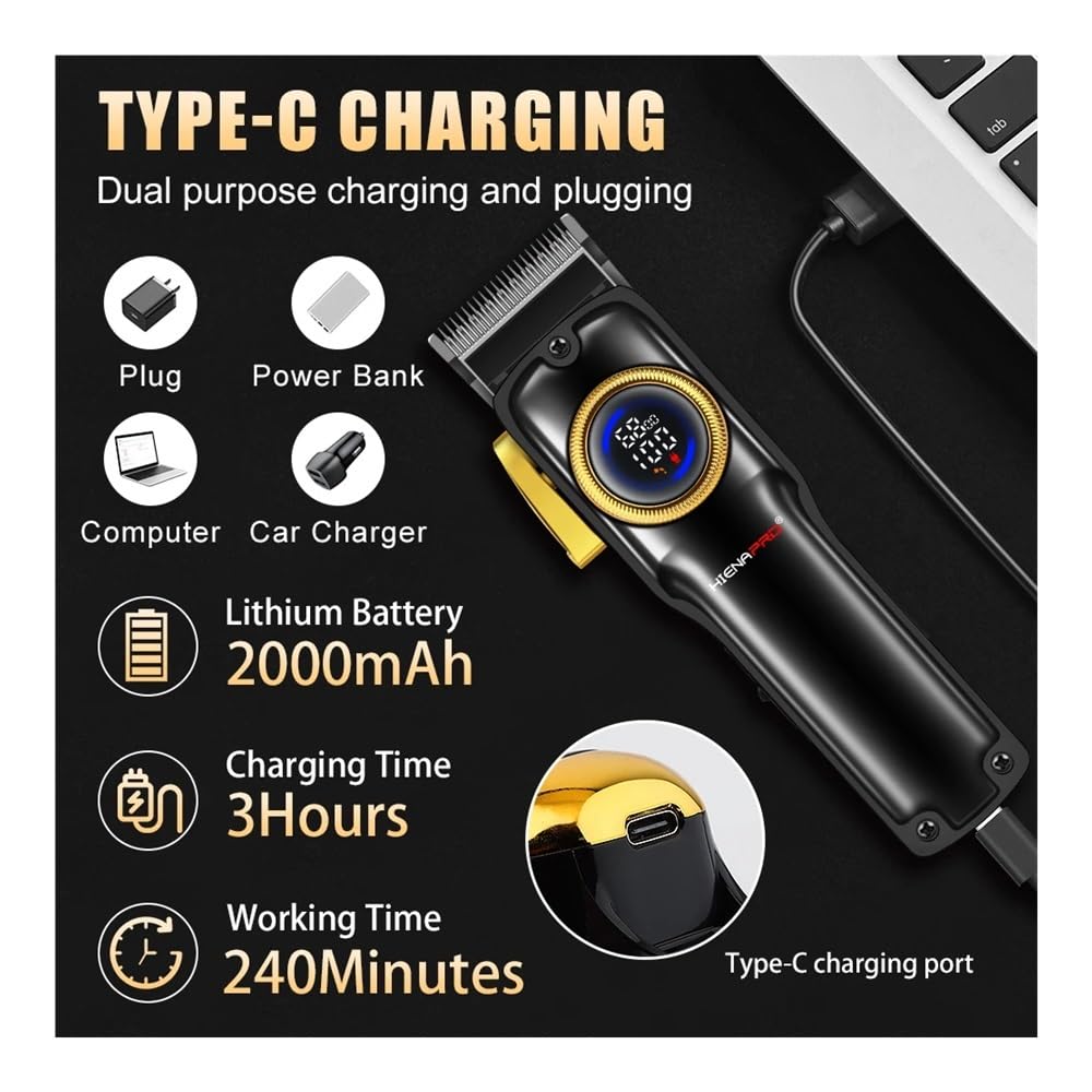 EWKYLSEM Razors 3pcs Professional Hair Cutting Machine,USB Charging Cordless use,high Power Sharp Trim Without Pulling Hair,Fast Cutting Clean Beauty and Personal Care EWKYLSEM