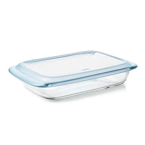OXO Good Grips Freezer-to-Oven Safe 3 Qt Glass Baking Dish with Lid, 9 x 13