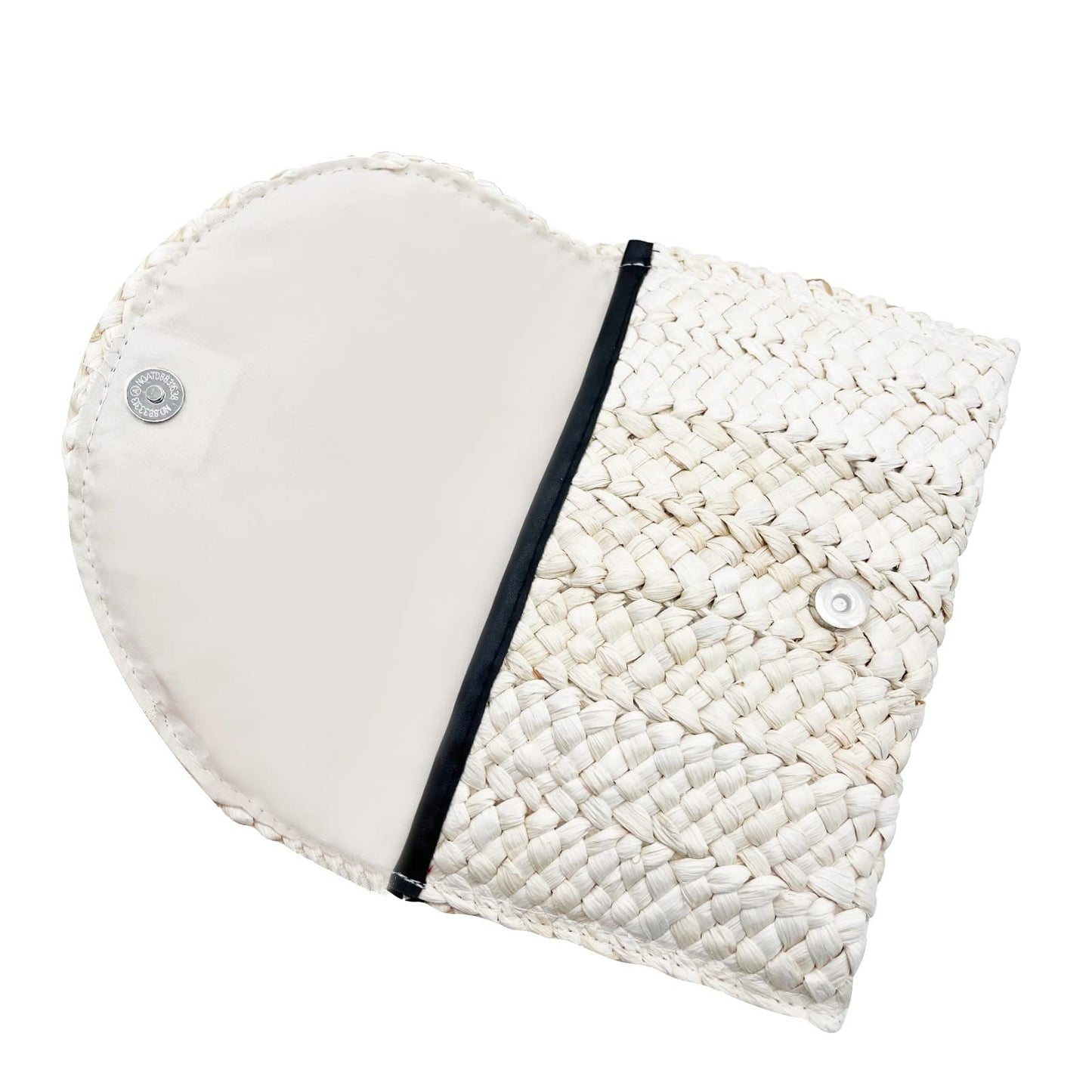 Lytosmoo Straw Clutch Purses for Women Woven Straw Beach Handbag Envelope Rattan Clutch for Summer