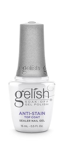 Gelish Essentials No Wipe High-Gloss Sealer Gel Nail Polish - Anti-Stain Top Coat, 15mL Beauty & Personal Care Gelish