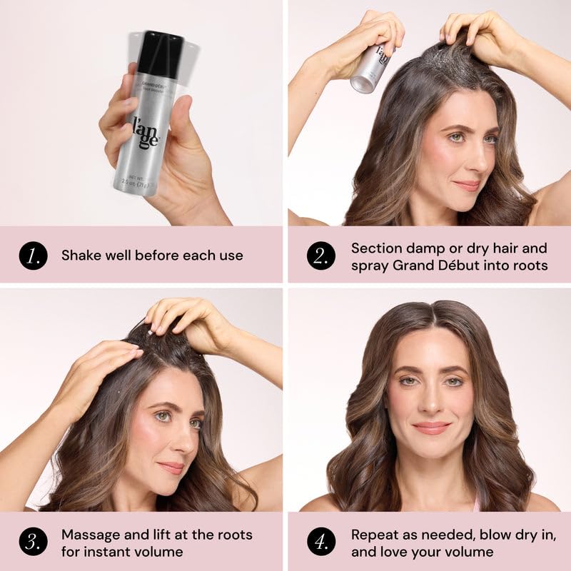 L'ANGE HAIR Grand Début Root Booster Hair | Thickening Spray Foam | Volumizes and Lifts Fine Hair | Strong Hold and Texture Styling Spray