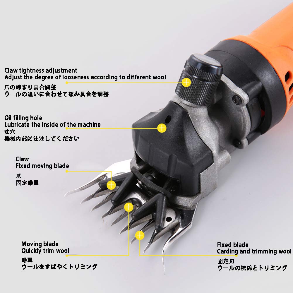 Livestock Electric Clipper,850W Shaved Wool Electric Clippers 6 speeds US/UK/EU/JP Plug efficient Heat Dissipation Used for Sheep and Goats,13 Beauty and Personal Care GagalU