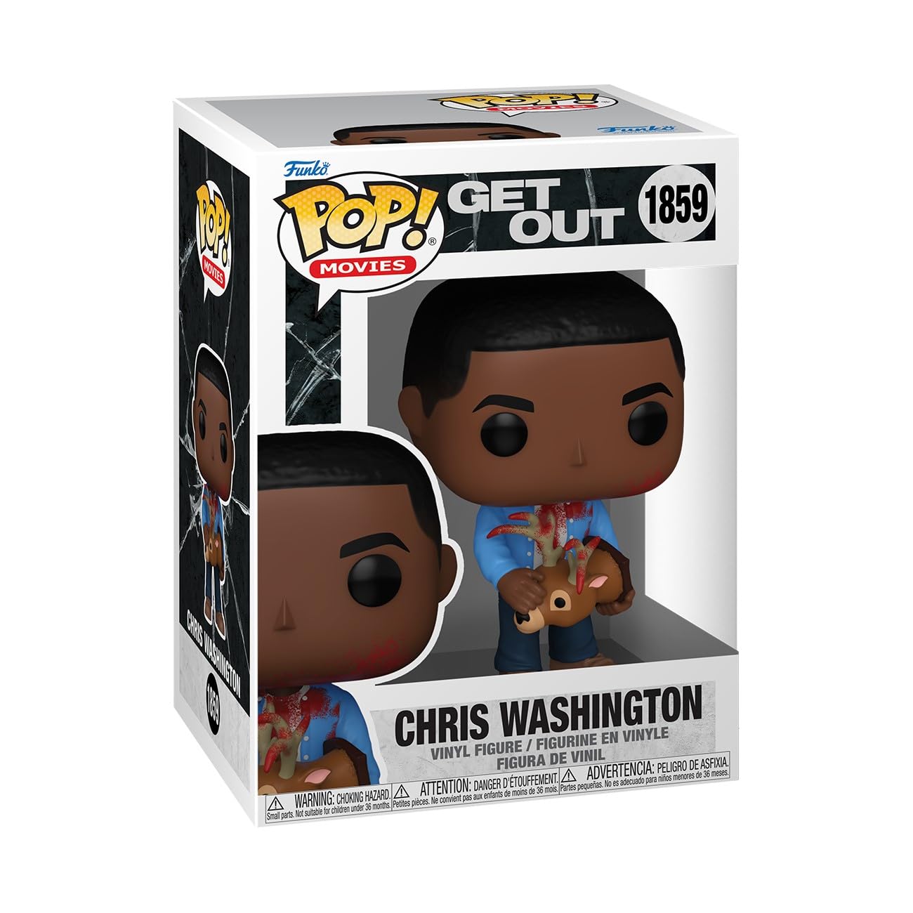 Funko POP Movies: Get Out - Chris Washington with Deer - Collectable Vinyl Figure - Gift Idea - Official Merchandise - for Kids & Adults - Horror…