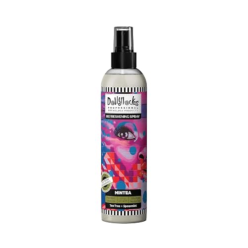 Dollylocks Refreshening Spray for Locs, Braids, Extensions, Dreadlocks | Tea Tree Spearmint | Plant-based, Residue-free, Sulfate-free | Refresh